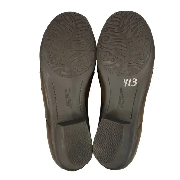 Earth Loafer Shoes Womens Sz 9.5D Maize Brown Leather Slip On Comfort Block Heel - Picture 4 of 16